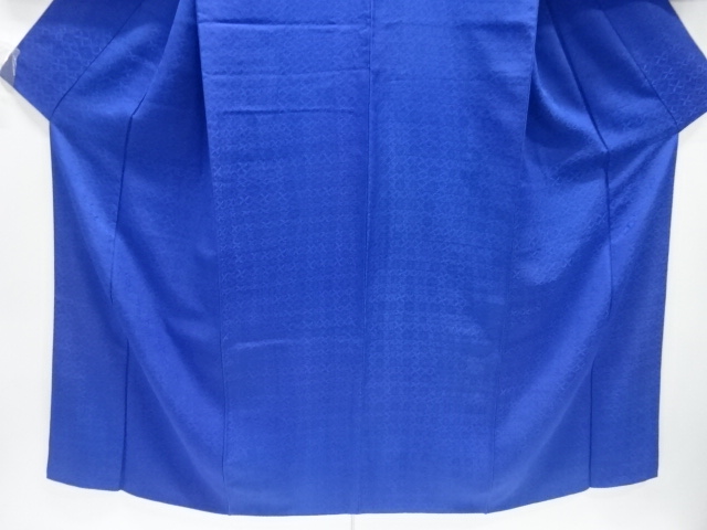  抽象模様織出し一ツ紋色無地着物